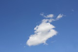 Cloud Shapes on beautiful blue sky, abstract clouds with blue sky