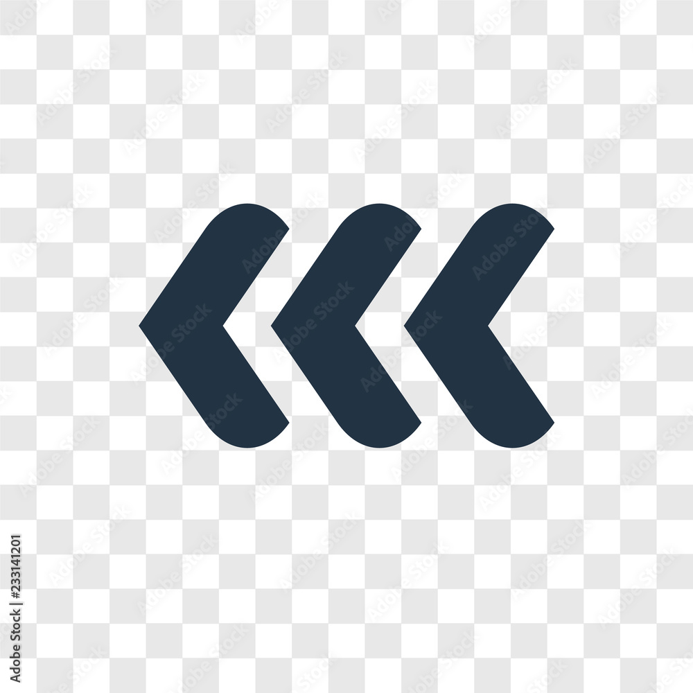 Poster back vector icon isolated on transparent background, back transparency logo design