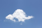 Cloud Shapes on beautiful blue sky, abstract clouds with blue sky