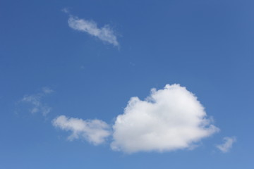 Cloud Shapes on beautiful blue sky, abstract clouds with blue sky