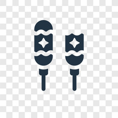 Corndog vector icon isolated on transparent background, Corndog transparency logo design