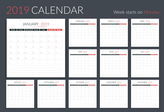 2019 Calendar - Planner