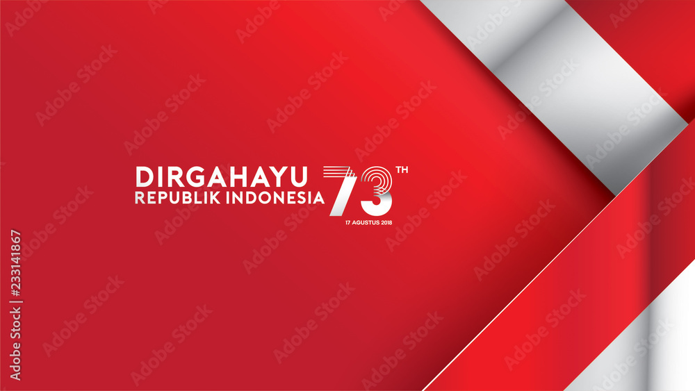 Wall mural indonesia independence day