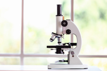 Laboratory equipment,Microscope Science Green Nature Background