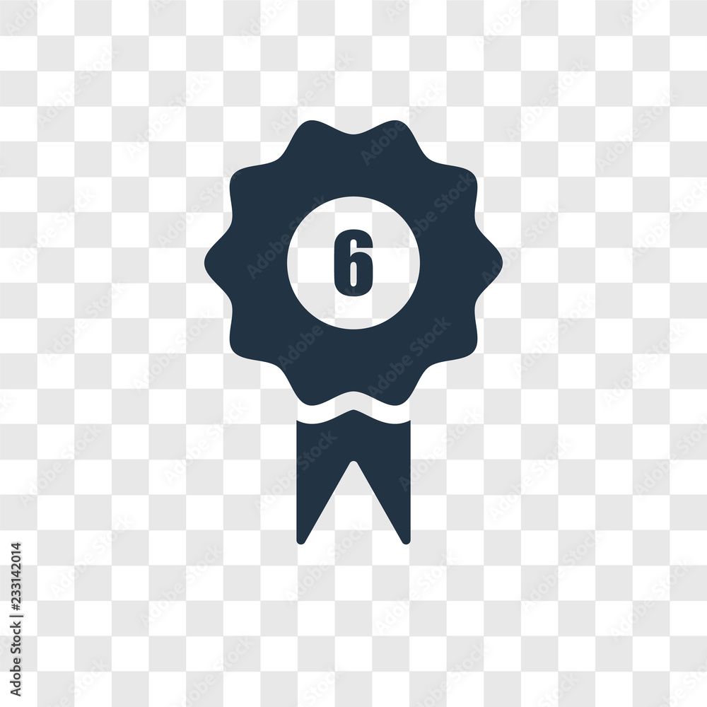 Poster badge vector icon isolated on transparent background, badge transparency logo design