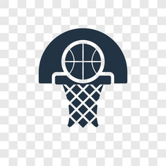 Basketball vector icon isolated on transparent background, Basketball transparency logo design