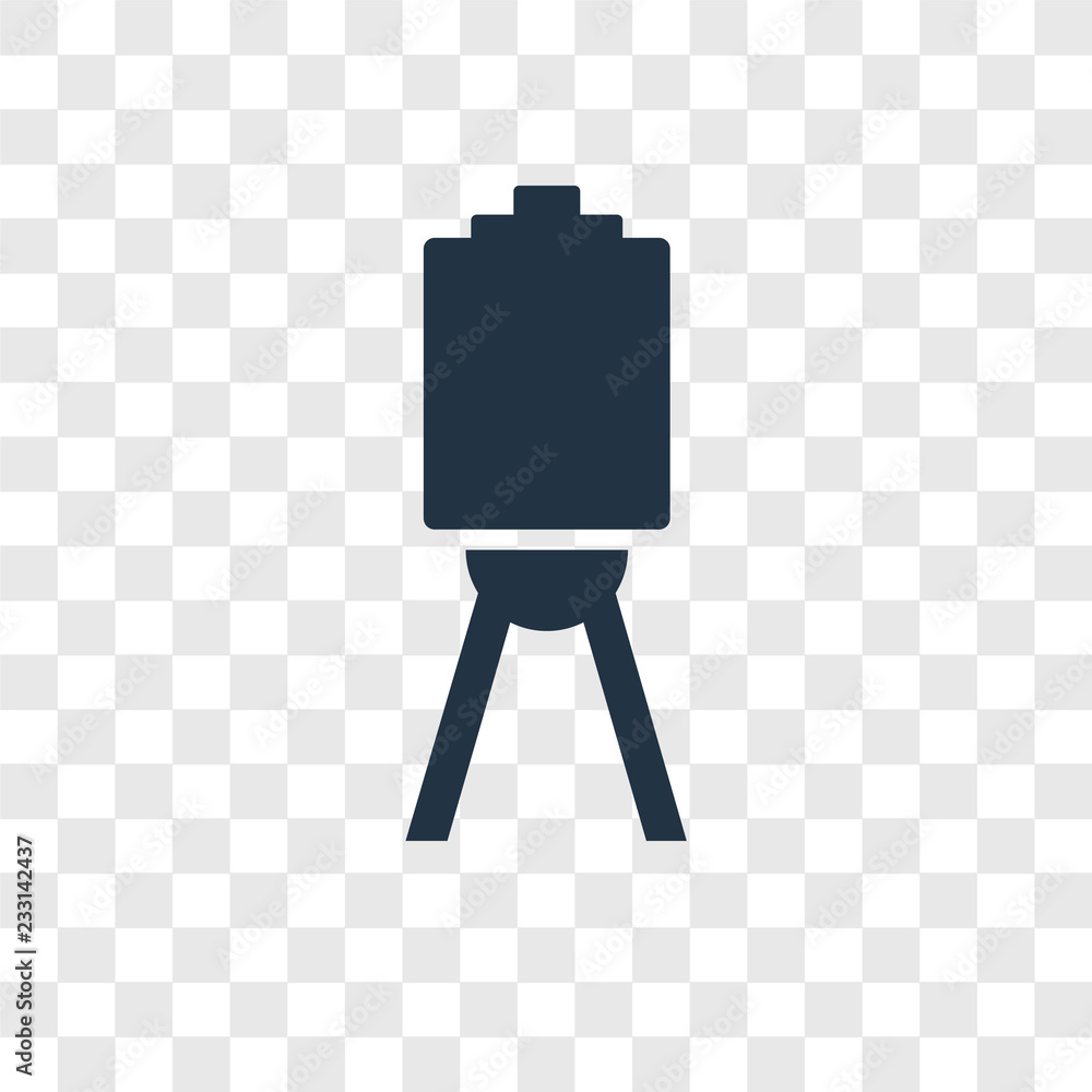 Poster canvas vector icon isolated on transparent background, canvas transparency logo design