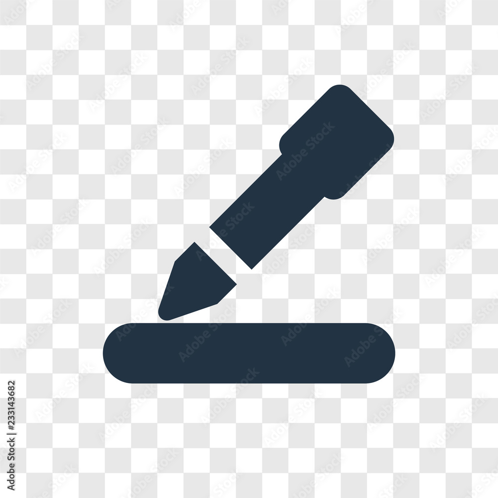Poster edit vector icon isolated on transparent background, edit transparency logo design
