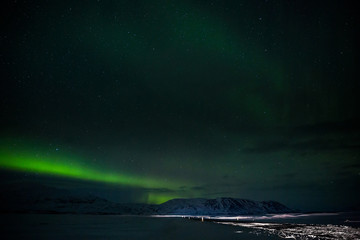 Obraz na płótnie Canvas Polarlicht über Island
