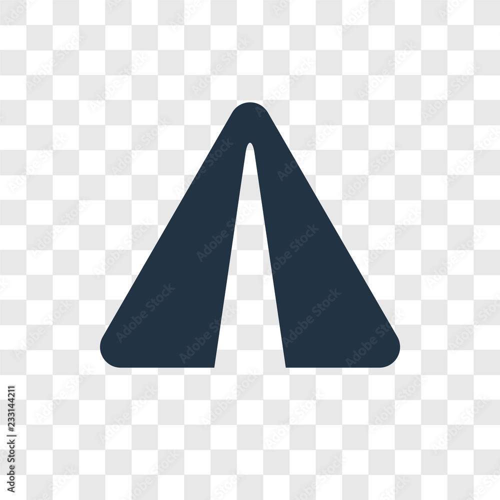 Poster paper plane vector icon isolated on transparent background, paper plane transparency logo design