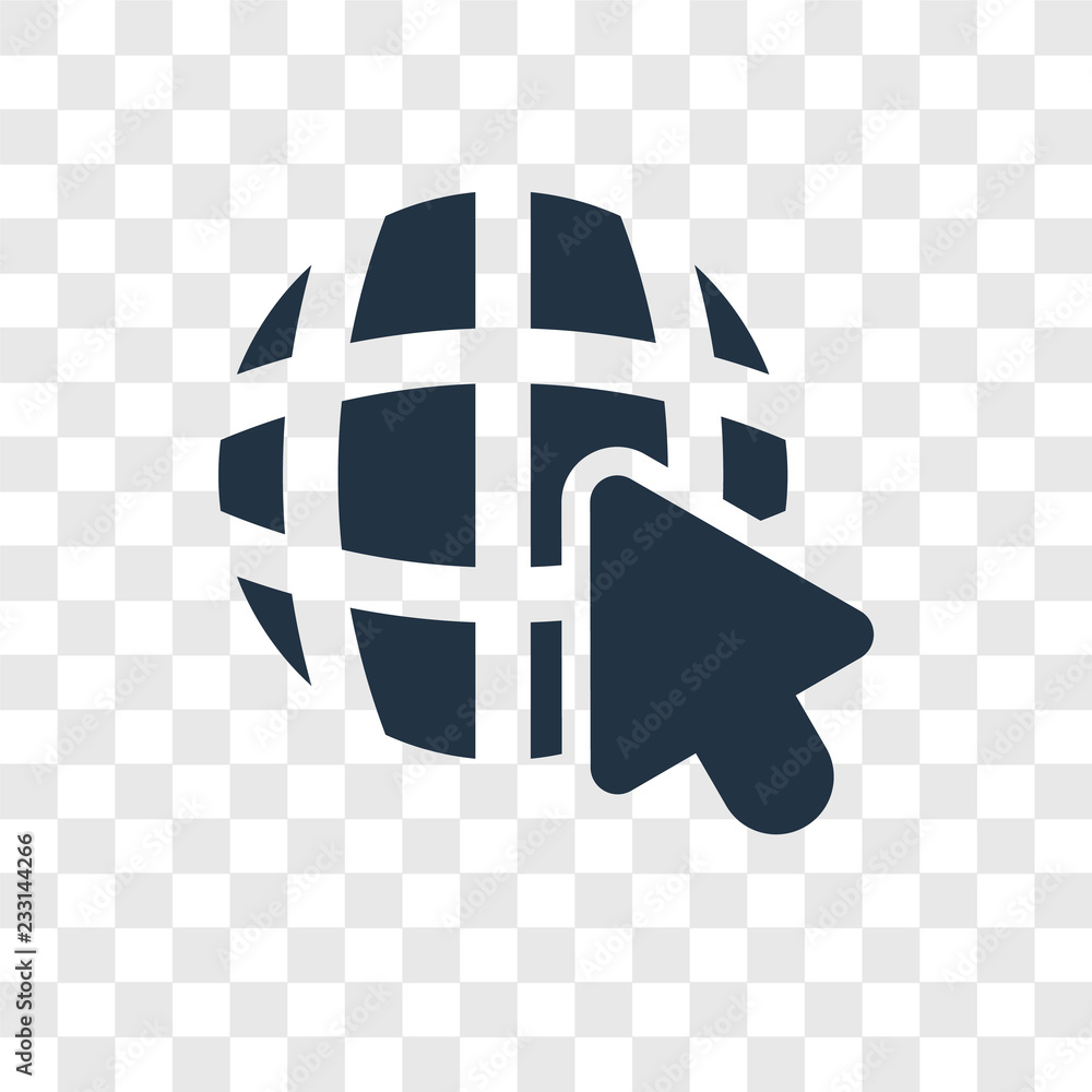 Poster internet vector icon isolated on transparent background, internet transparency logo design