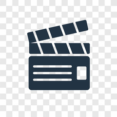 Filmmaker vector icon isolated on transparent background, Filmmaker transparency logo design