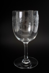 drinking glass in studio