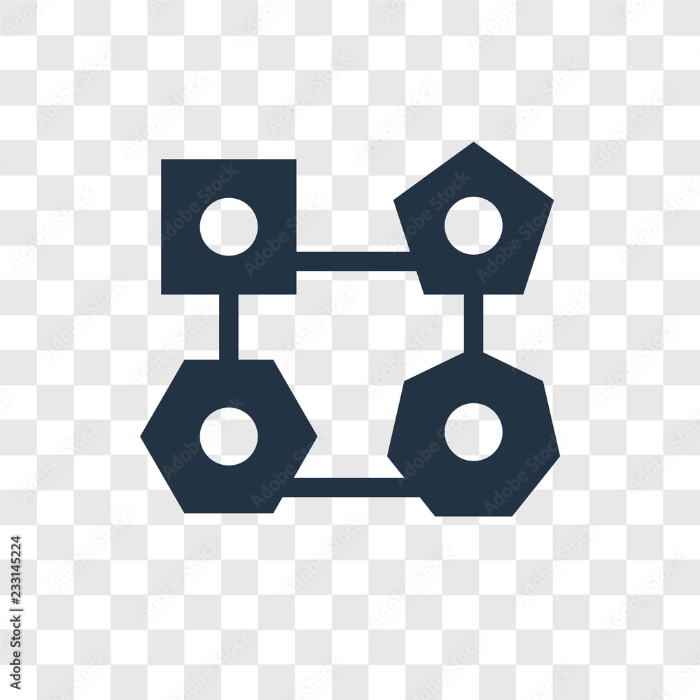 Poster shapes vector icon isolated on transparent background, shapes transparency logo design
