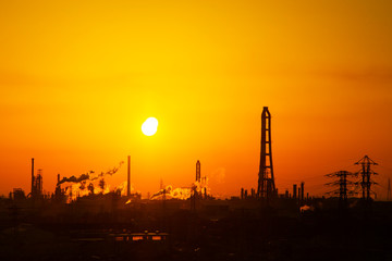 Obraz premium Yokkaichi industrial area