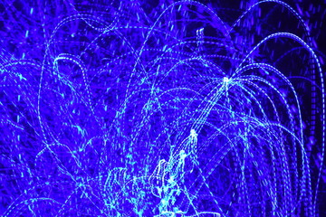 Abstract bokeh background. Colorful twinkling lights bokeh light art