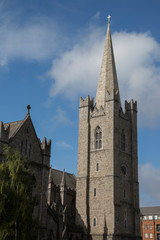 Fototapeta na wymiar St Patricks Cathedral Tower; Dublin
