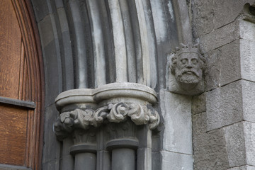 Fototapeta na wymiar St Patricks Cathedral Facade; Dublin
