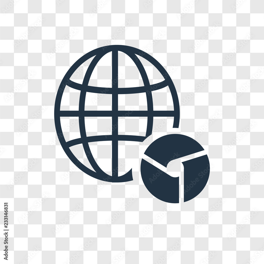 Poster browser vector icon isolated on transparent background, browser transparency logo design
