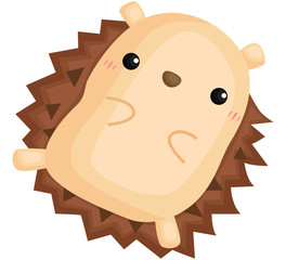 a vector of a cute and adorable hedgehog