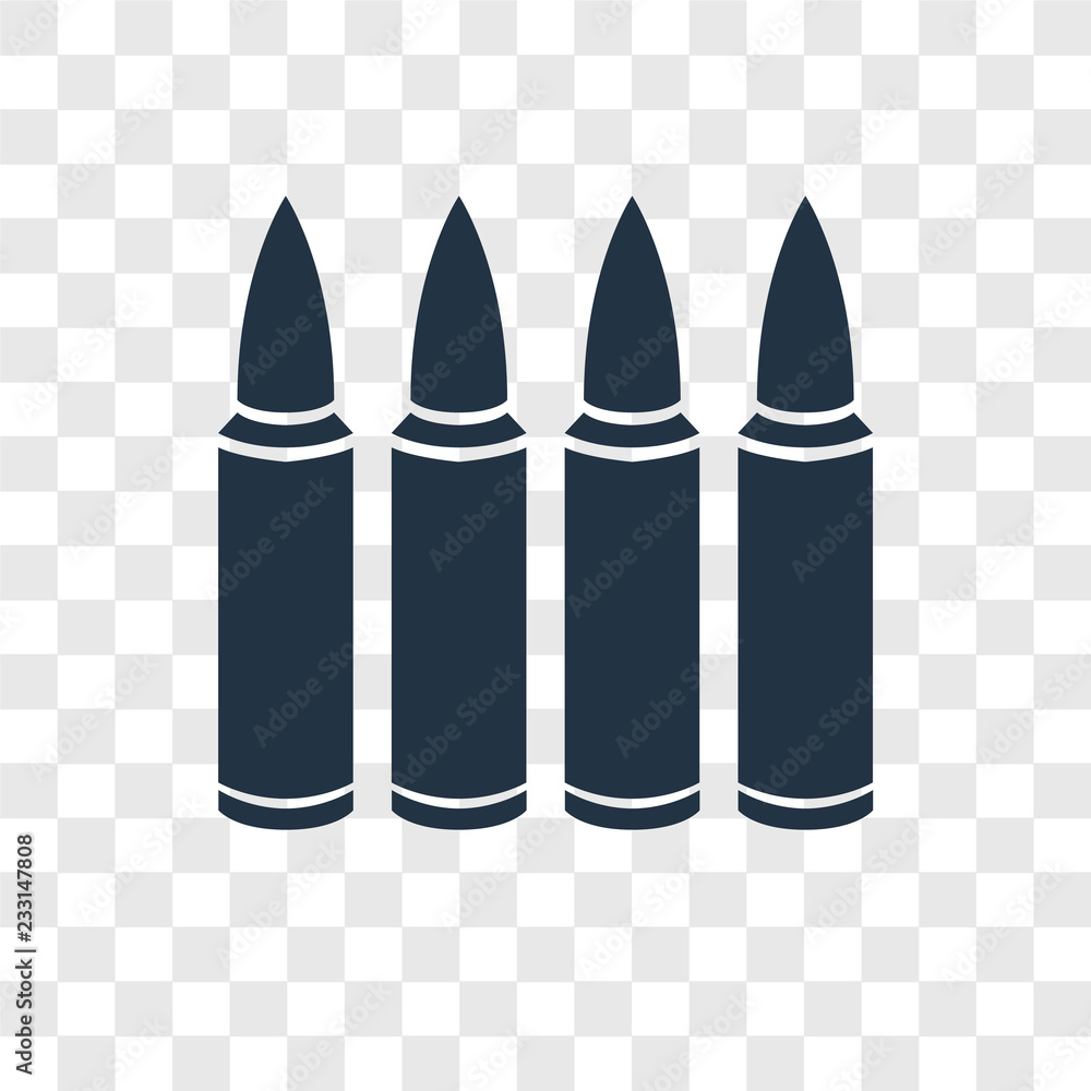 Poster bullets vector icon isolated on transparent background, bullets transparency logo design