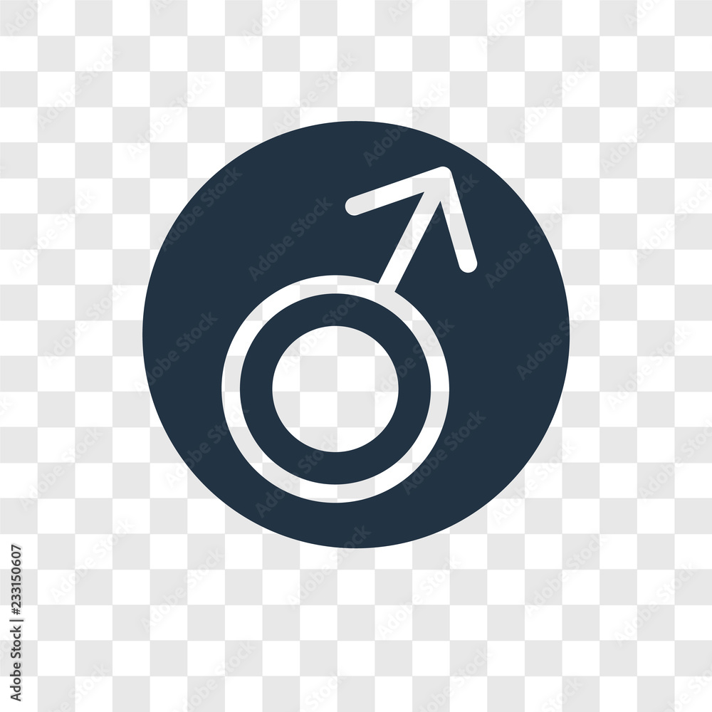 Poster mars vector icon isolated on transparent background, mars transparency logo design