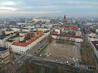 Naklejka na ściany i meble Łódź, Poland- view of the Old Market Square