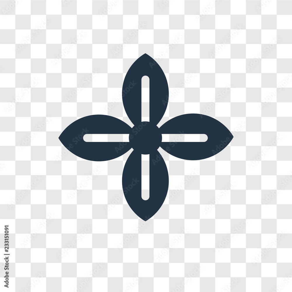 Poster affluence vector icon isolated on transparent background, affluence transparency logo design