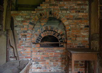 Fototapeta na wymiar The old stone oven in farmhouse