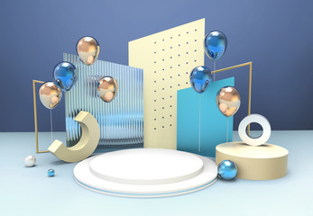 3d rendering geometric scene