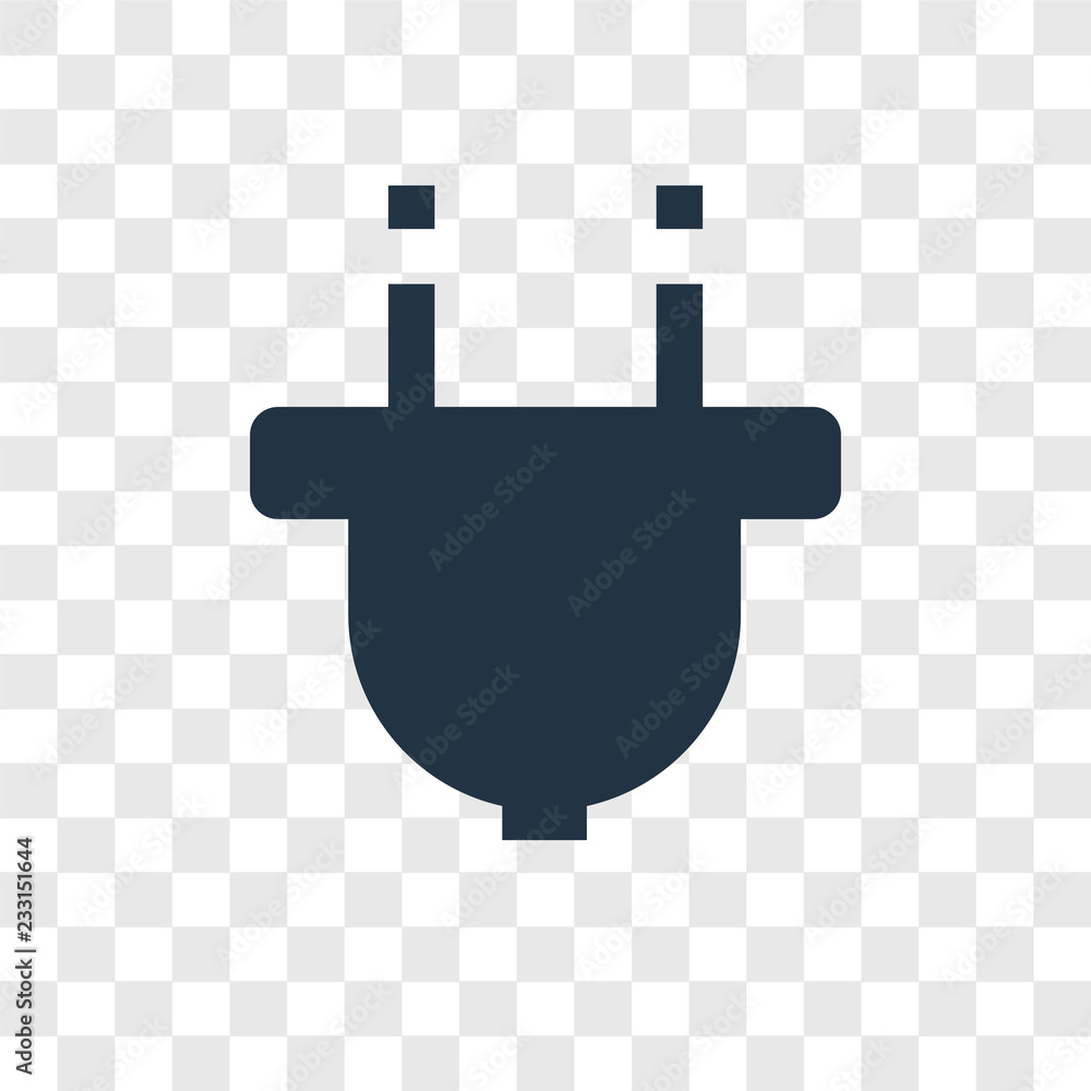 Poster plugin vector icon isolated on transparent background, plugin transparency logo design