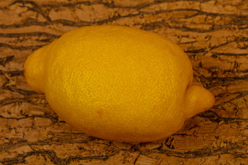 Ripe yellow lemon