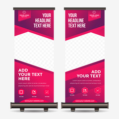 Roll Up Banner Business Abstract Background