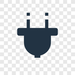 Obraz premium Plugin vector icon isolated on transparent background, Plugin transparency logo design