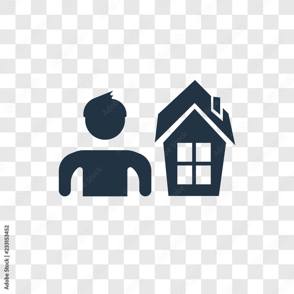 Poster agent vector icon isolated on transparent background, agent transparency logo design