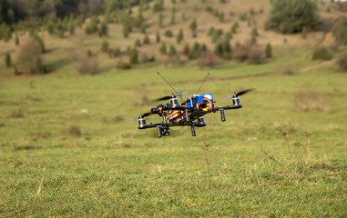 quadcopter in flight