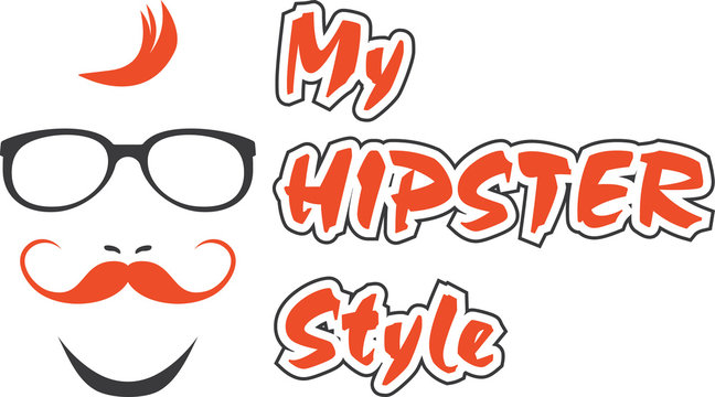 My hipster style. Sign for design
