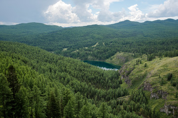 Fototapeta premium landscape with mountains and clouds