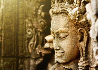 Smiling faces in the Temple