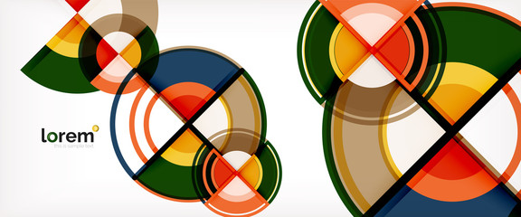 Vector abstract colorful circles background