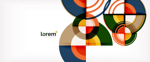 Obraz premium Vector abstract colorful circles background