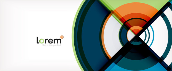 Obraz premium Vector abstract colorful circles background