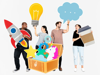 Creative people with a treasure of ideas