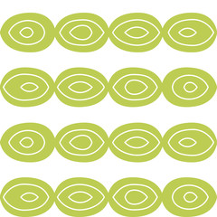 Vector seamless pattern in hand-drawn style. Abstract figures. Circles