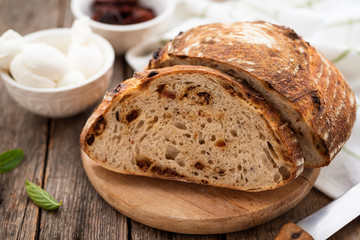 Fresh, homemade, sourdough bread