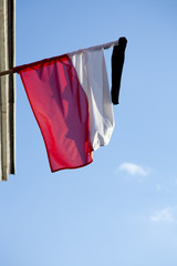 Polska flaga biało czerwona