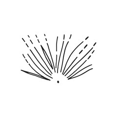 firework festive icon vector sketch. isolated object