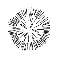 Obraz premium firework festive icon vector sketch. isolated object