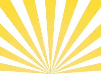 Sunlight abstract background. Yellow and white color burst background. Vector illustration.