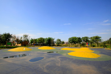 Children's playground in a park, China